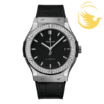 HUBLOT CLASSIC FUSION 33MM TITANIUM DIAMONDS BEZEL DÂY DA