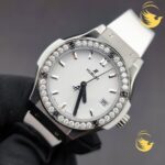 HUBLOT CLASSIC FUSION 33MM WHITE TITANIUM DIAMONDS BEZEL
