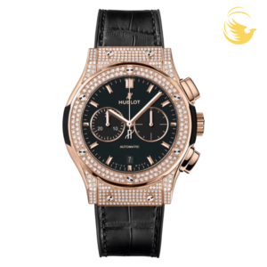 HUBLOT CLASSIC FUSION CHRONOGRAPH KING GOLD PAVE 42MM