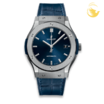 HUBLOT CLASSIC FUSION TITANIUM 42MM BLUE