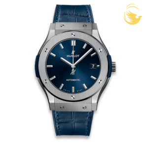 HUBLOT CLASSIC FUSION TITANIUM 42MM BLUE