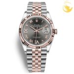 ROLEX DATEJUST 126231 DARK RHODIUM VI IX ROMAN 36MM